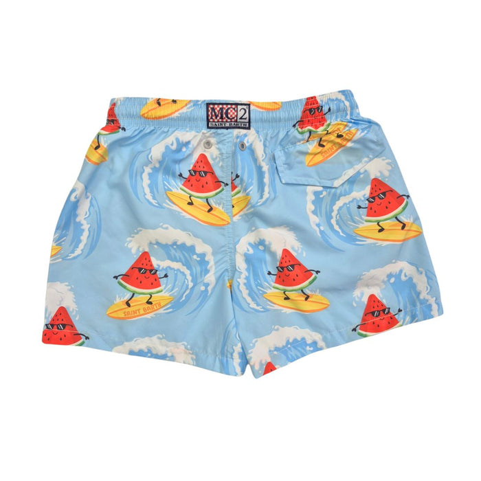 Blue Surfing Watermelon Swim Shorts