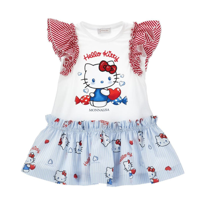 Blue & White Hello Kitty Dress