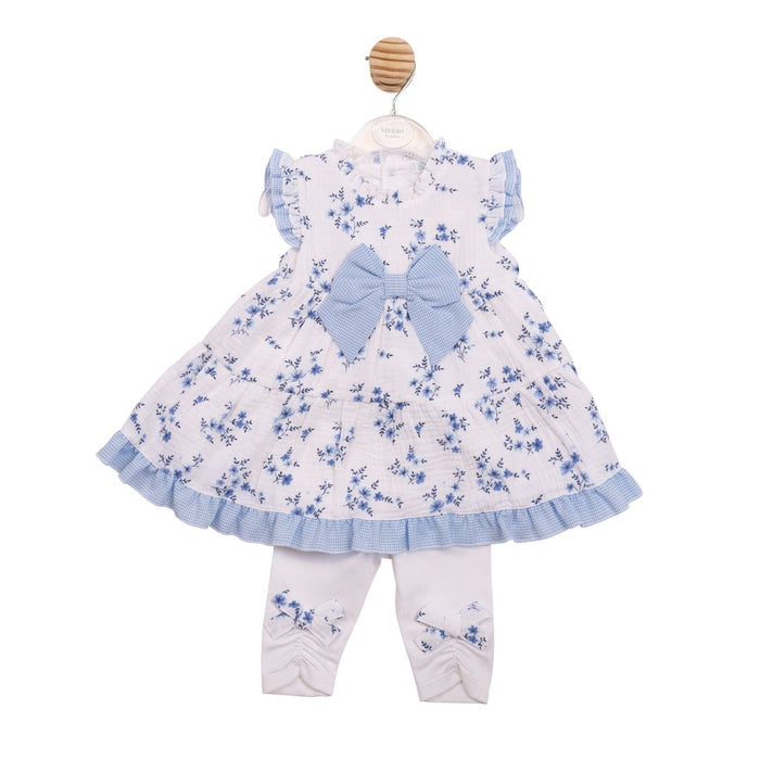 Blue & White Legging Set