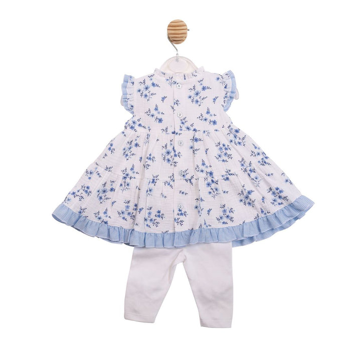 Blue & White Legging Set