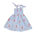 Blue & White Strawberries Beach Dress