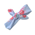 Blue & White Strawberries Headband
