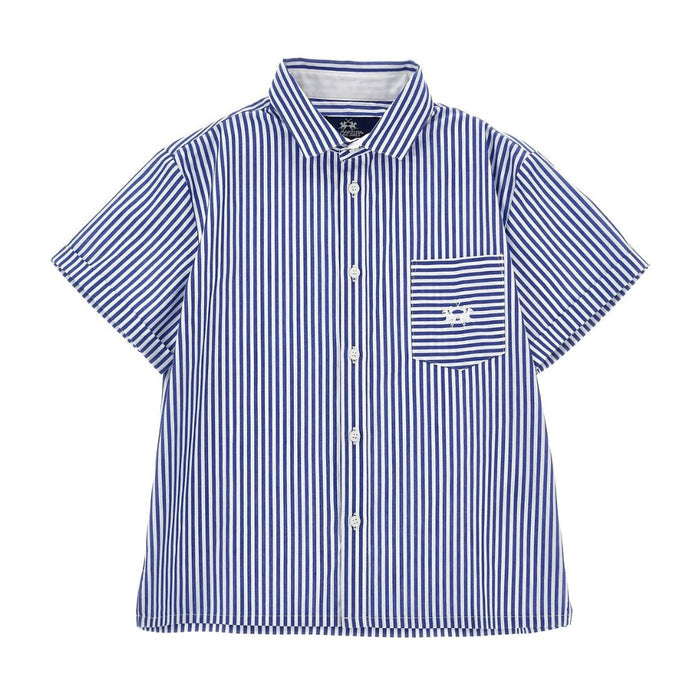 Blue & White Striped Shirt