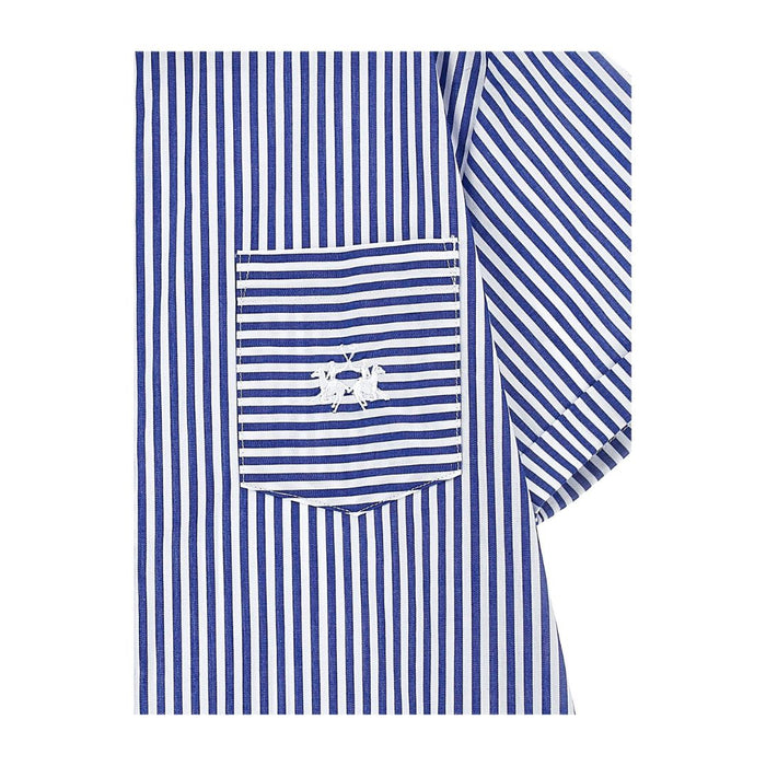 Blue & White Striped Shirt