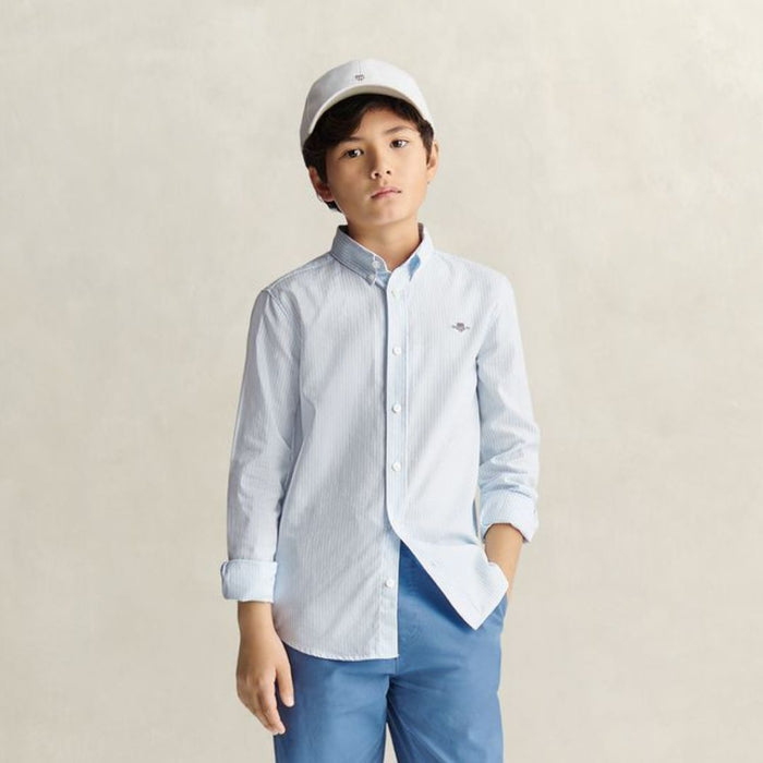 Blue & White Striped Shirt