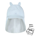 Blue & White Striped Sun Hat