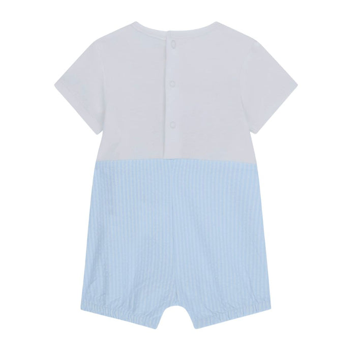 Blue & White Striped Teddy Shortie