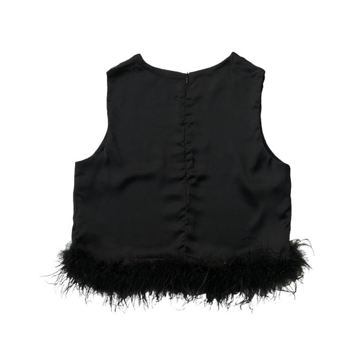 Blusa sin mangas con Plumas negro LC