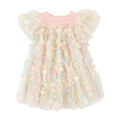 Blush Multi Coloured 3D Flower Dress