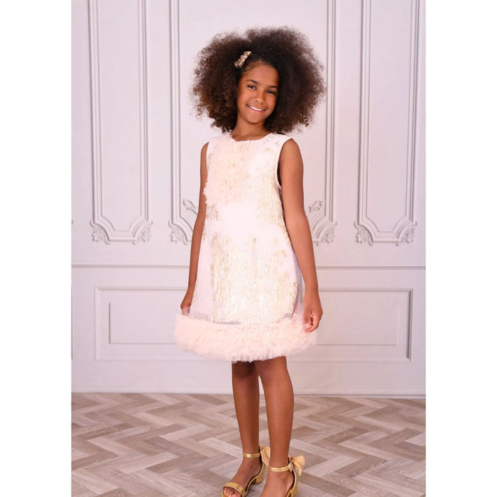 Blush Pink Jacquard "Zora" Dress & Top