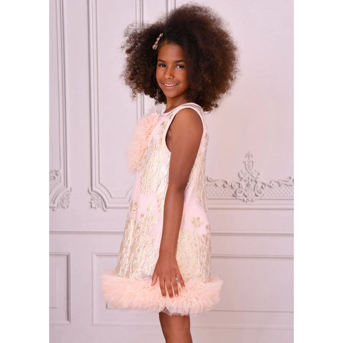 Blush Pink Jacquard "Zora" Dress & Top