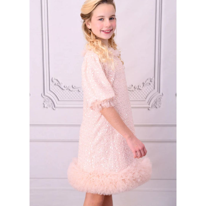 Blush Pink Sequin "Sasha" Dress
