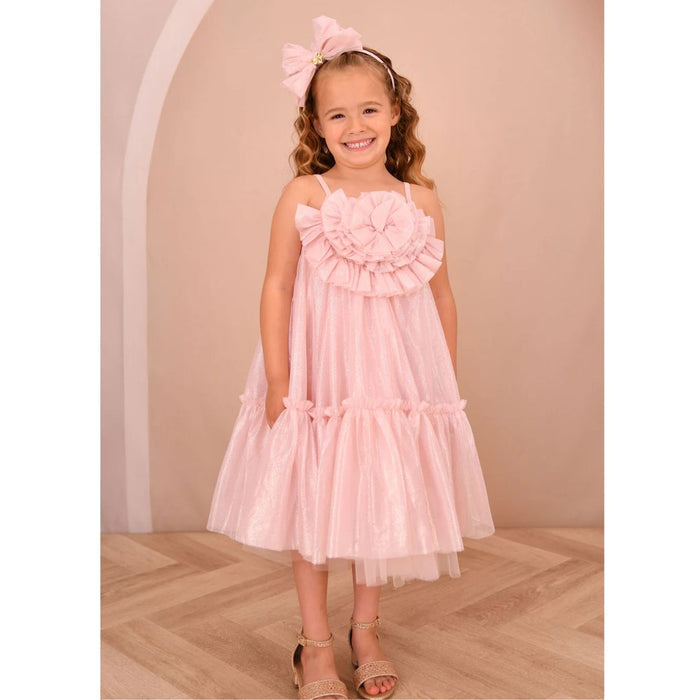 Blush Pink Sparkle Tulle Dress