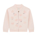 Blush Sequin Zip Up Sweat Top