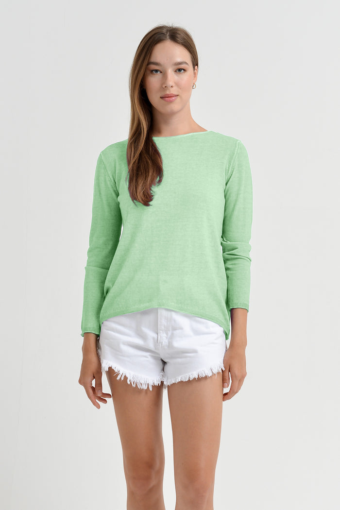 Boat Neck Sweater - Antigua