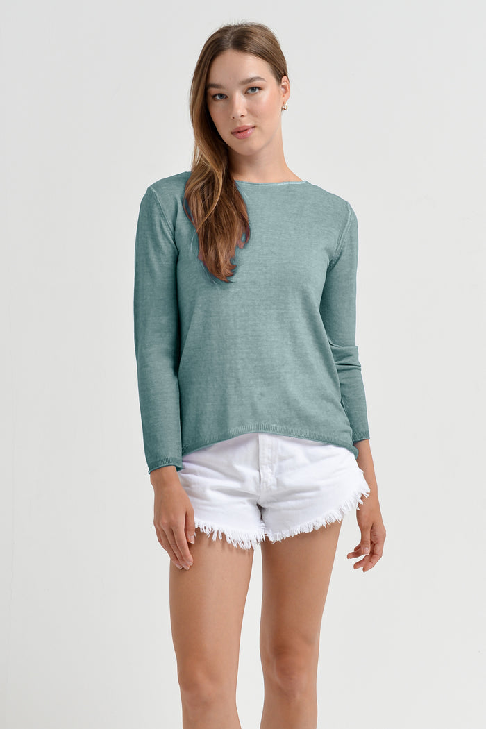 Boat Neck Sweater - Shark