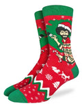 Bob Ross Christmas Socks