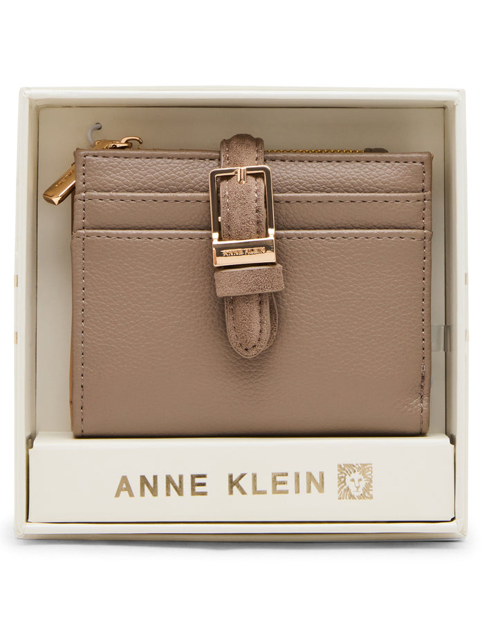 Anne Klein DRIFTWOOD Boxed Buckle Bifold Wallet