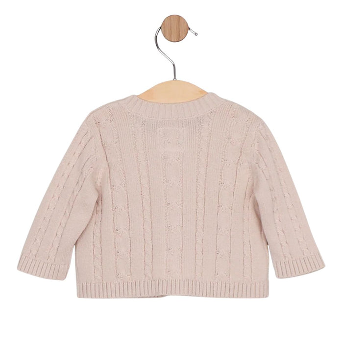 Boys Beige Knitted Cardigan