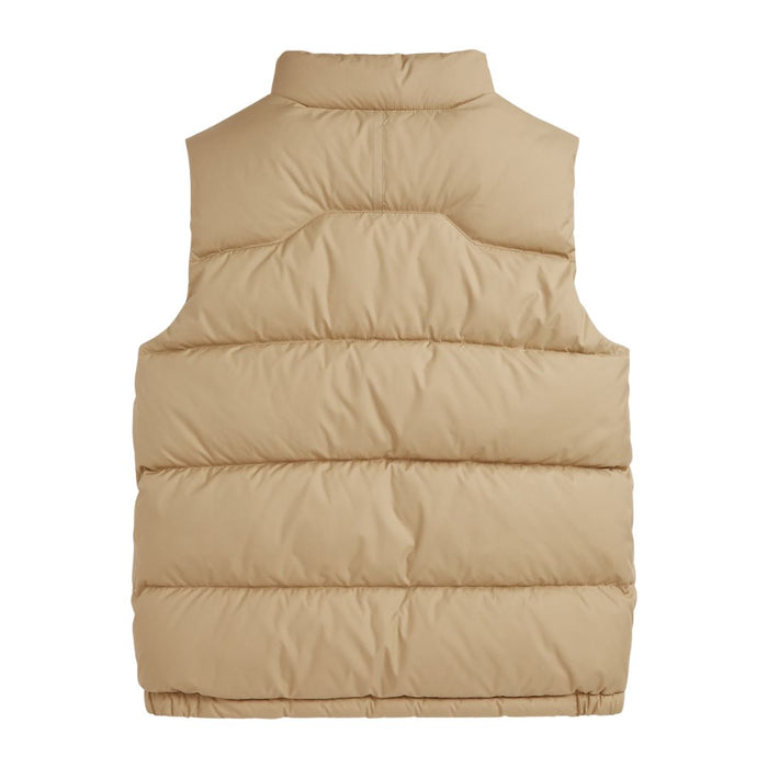 Boys Beige Quilted Down Gilet