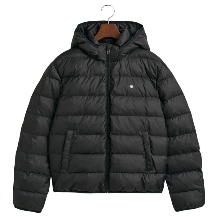 Boys Black Hooded Jacket