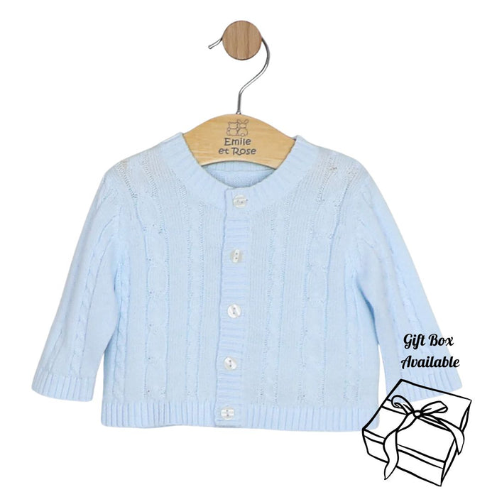 Boys Blue Knitted Cardigan