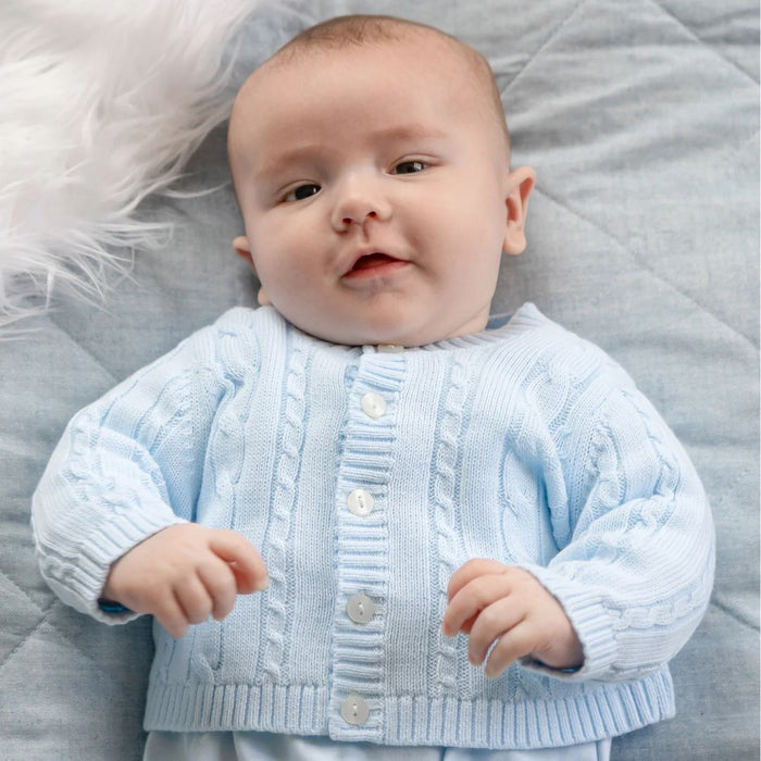 Boys Blue Knitted Cardigan