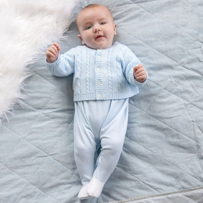 Boys Blue Knitted Cardigan