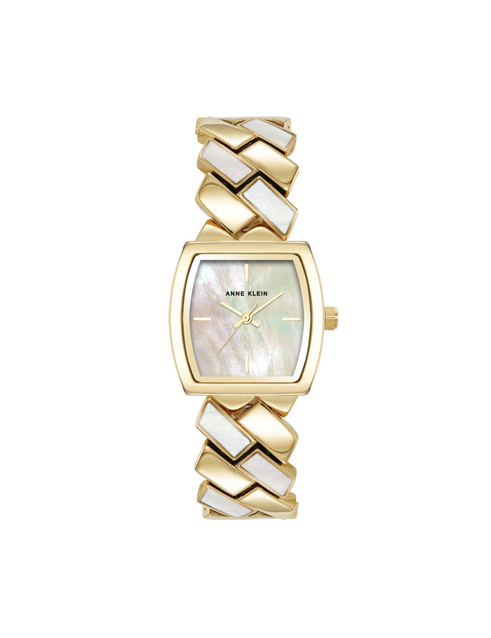 Anne Klein Gold-Tone Bracelet-Style Band Watch
