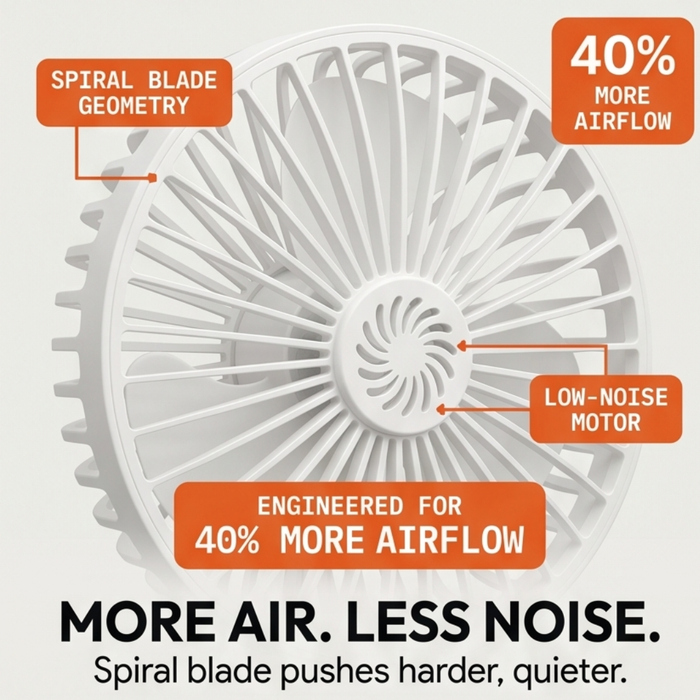 Breezely – Plug-In Mini Fan with Flexible Neck