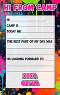 Bright Drips Personalized Fill in Notepad