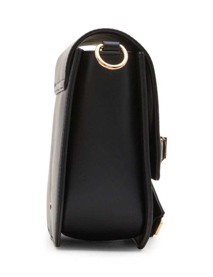 Anne Klein Buckle Detail Saddle Crossbody Bag