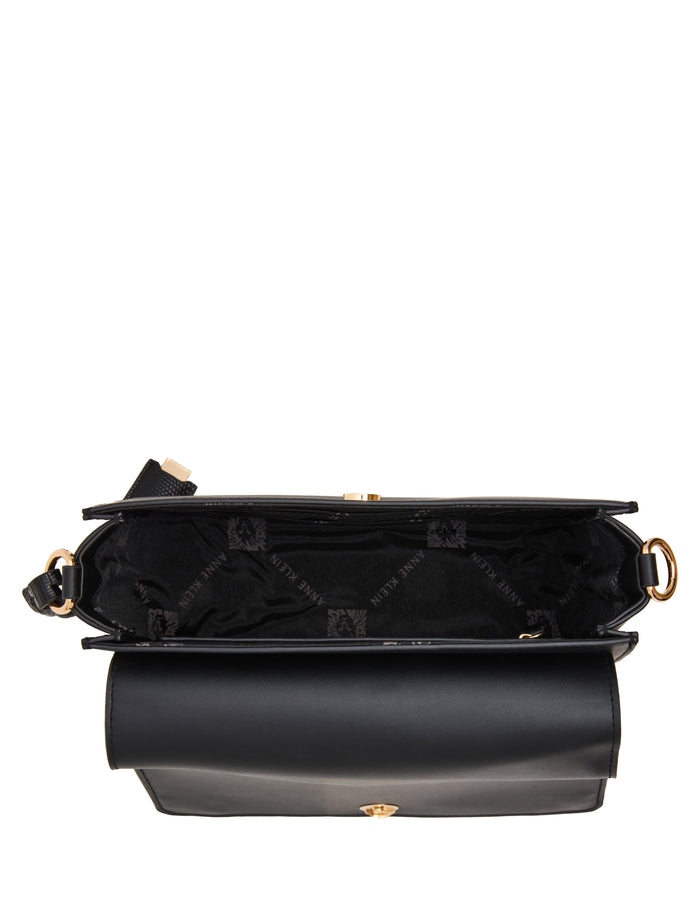 Anne Klein Buckle Detail Saddle Crossbody Bag