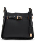 Anne Klein Black/Black Buckle Hobo Bag