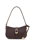 Anne Klein Espresso/Espresso Buckle Strap Shoulder Bag