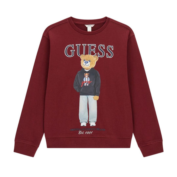 Burgundy Teddy Sweat Top
