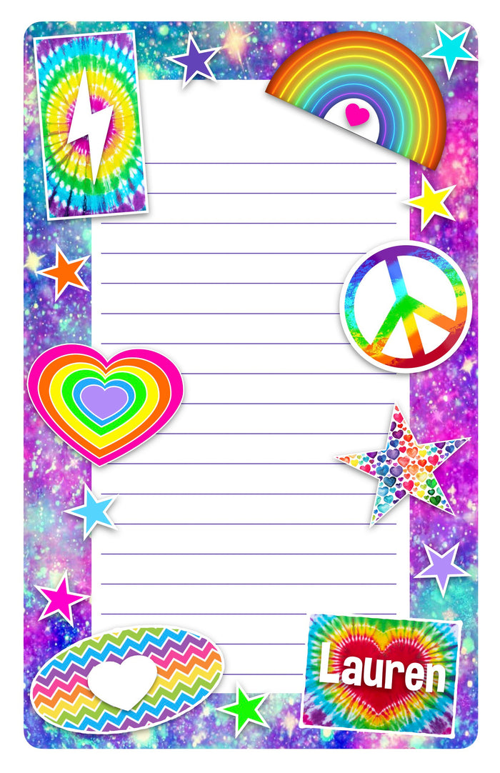 Burst Personalized Lined Notepad