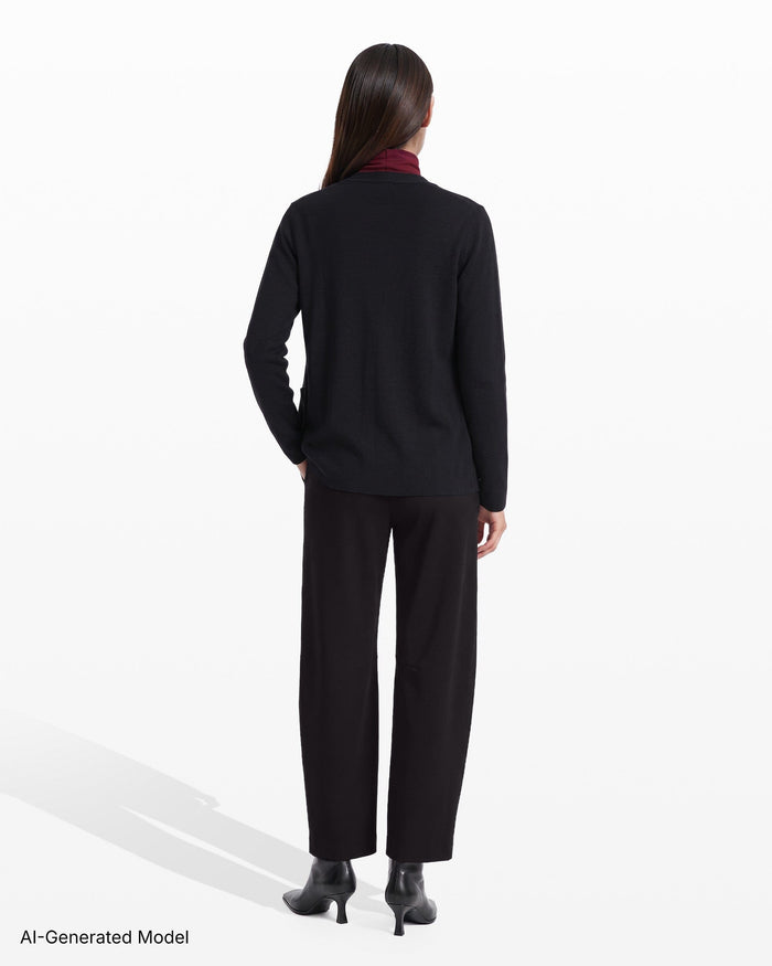 Anne Klein Button-Front Cardigan With Patch Pockets