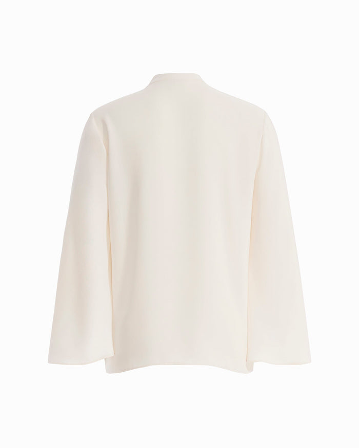 Anne Klein Button-Front Lace Top
