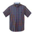 Camisa Manga Corta Diseño De Cuadrados Grandes Rock Hampton Polo Team