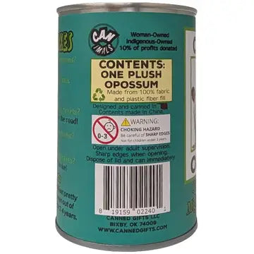 Canned Opossum Plush Toy