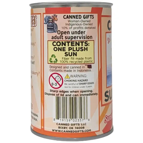 Canned Sunshine Plush Toy