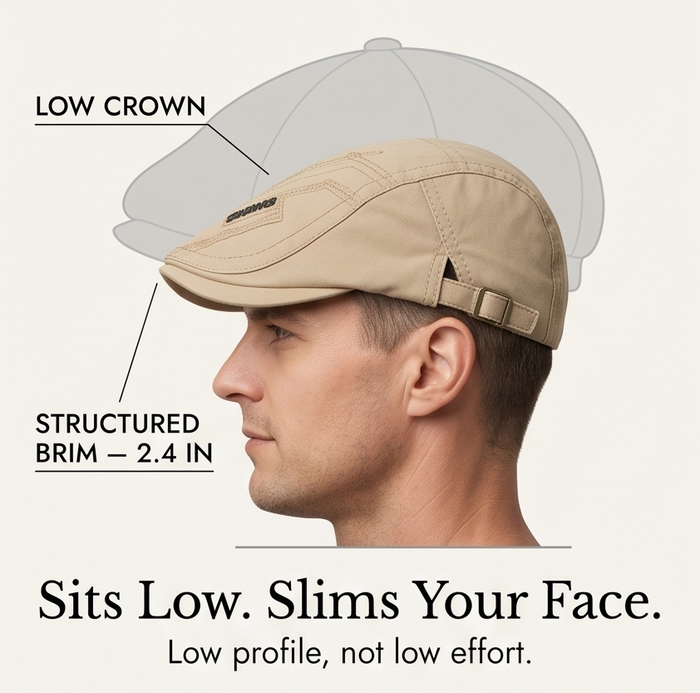 Caplow – Low-Profile Flat Cap for Everyday Wear