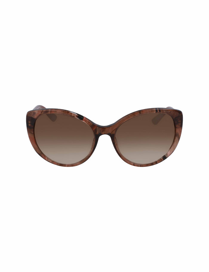 Anne Klein Rose Horn Cat-Eye Sunglasses