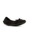 Anne Klein Black Microsuede Charity Ballet Flat