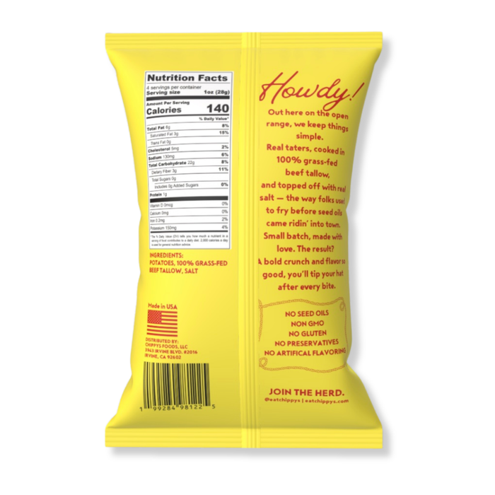 CHIPPYS — Beef Tallow Potato Chips