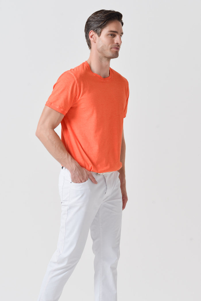 Club T-Shirt Slim - Papaya