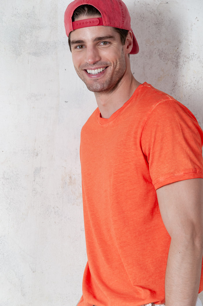 Club T-Shirt Slim - Papaya
