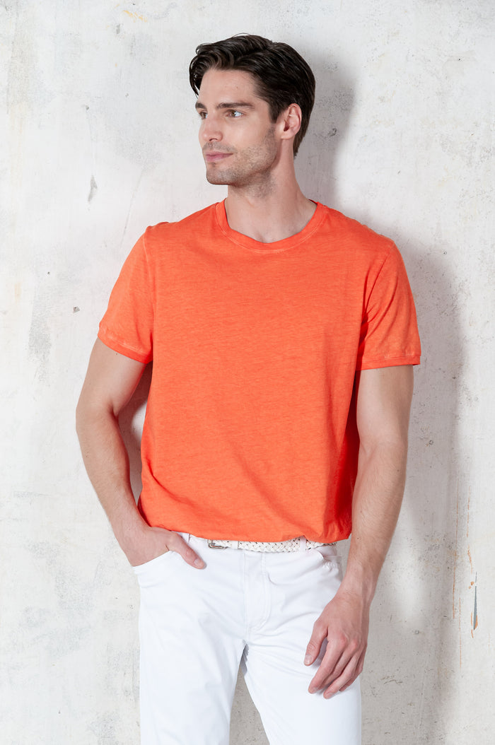 Club T-Shirt Slim - Papaya