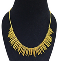 Collar ciernitos dorado metal